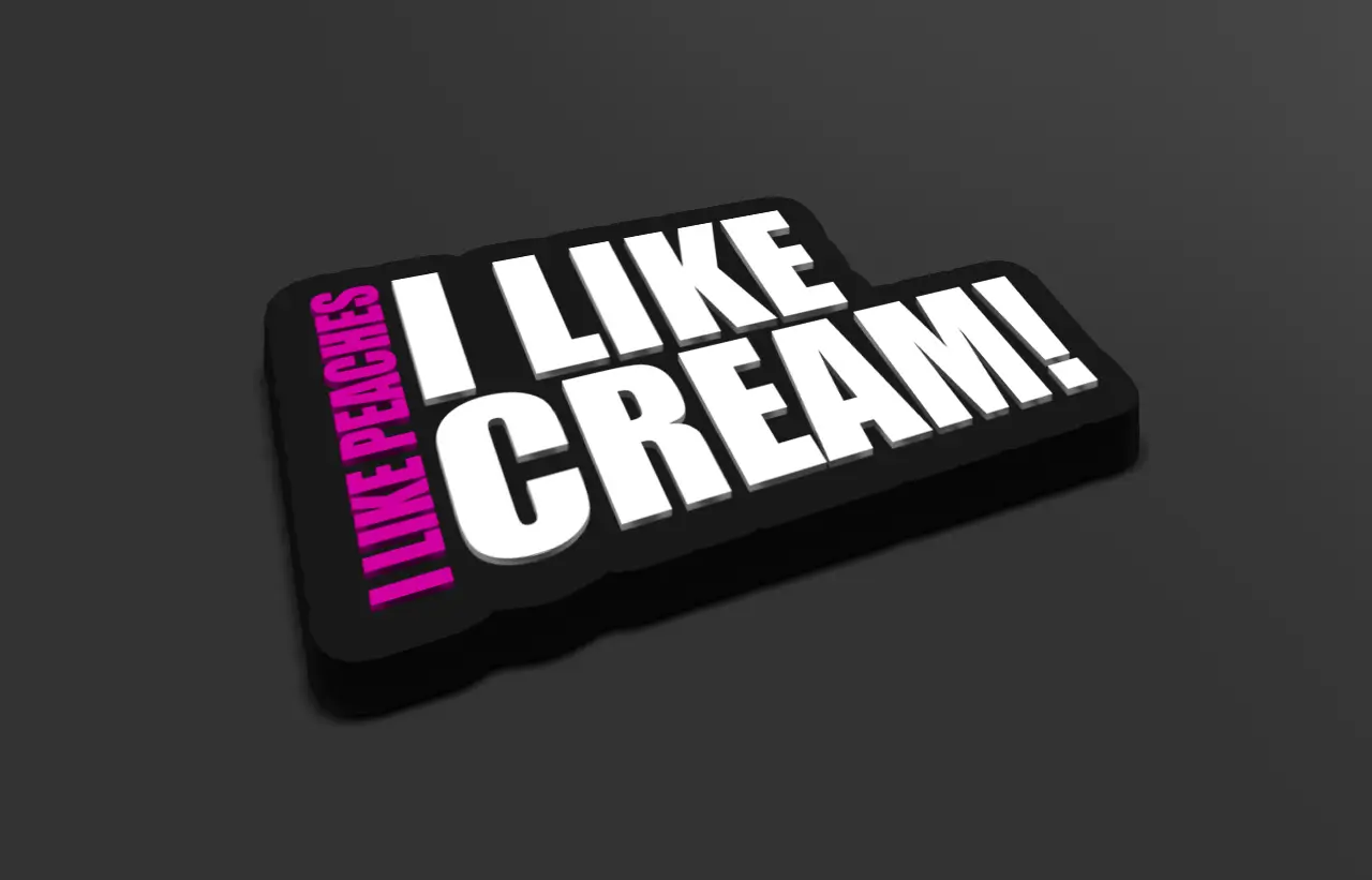 Peaches hűtőmágnes